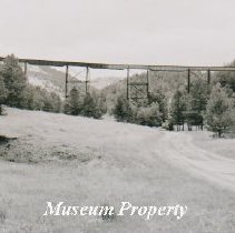 Corbin railroad trestle looking west.
