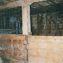 Interior of Johnson & Westover barn north of Clancy.