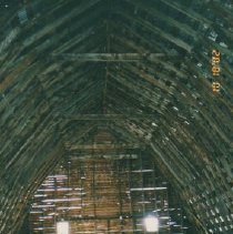 Interior of Johnson & Westover Barn built 1946.