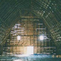 Interior of Johnson & Westover barn.