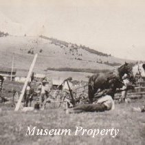 Barns in Comet, Montana.