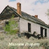 White house in Comet, Montana.