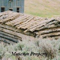 Coal bin for bunkhouse in Comet, Montana.