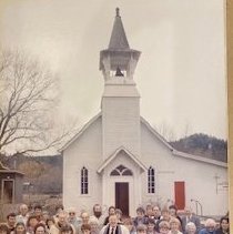 Clancy Methodist Church on Palm Sunday.