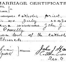 1897 Haab marriage certificate.