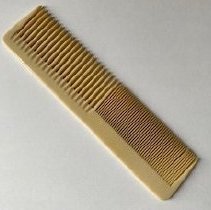 Celluloid comb from the 1940's.