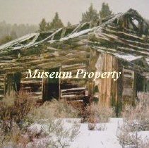 Log cabin in Elkhorn, Montana.