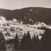 Aerial view of Elkhorn, Montana.