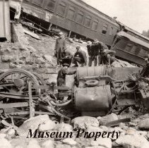 Passenger train wreck near Basin, Montana.
