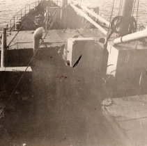 Forecastle of the USS Orizaba transport ship during WW I.