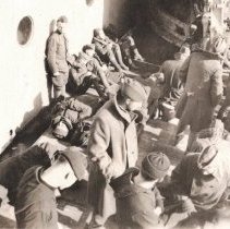 Albert Lohrer on ship returning home from WW I.