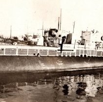 German U-boat submarine at end of WW I.