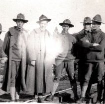 Soldiers guarding the railroad trestle at Corbin.