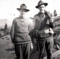WW I soldiers guarding the Corbin trestle.