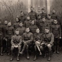 Albert Lohrer's World War I Army platoon.