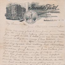 1899 letter to Mark Haynes from his sister.