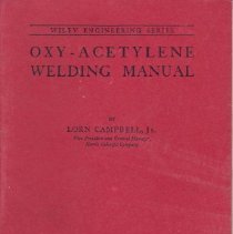 1919 welding manual used at the Marks Ranch.