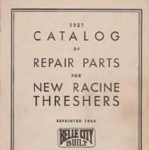 Catalog of repair parts for thresher at Marks Ranch.