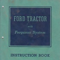 1941 Ford tractor instruction book used at the Marks Ranch.