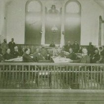 Judge Frank Showers presiding at the bench.