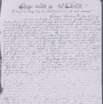 First page of Noah Gillette diary.