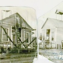 Two views of Lump City School.