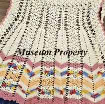 Multi-colored crochet apron