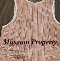 Mid Length mauve and pink apron