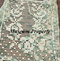 Light and Medium Green crochet apron
