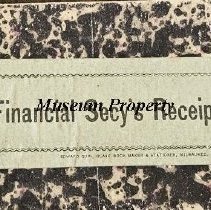 Financial Secy's Receipt Book