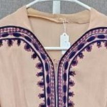 Salmon Pink Cotton Dress