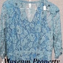 Full-Length Turquoise Lace Dress