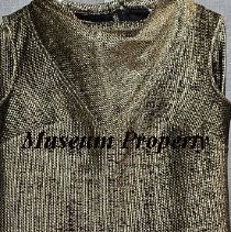 Gold metallic top & skirt