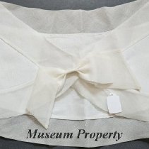 White Linen & Voile Shoulder Cape