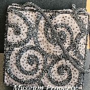 Gray Beaded Purse