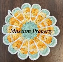 Multicolored Petal Designed Doily