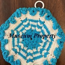 Blue & White Patterned Doilies