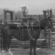 Mick McCauley Riding his horse