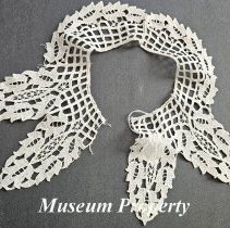 White Battenburg Lace Collar