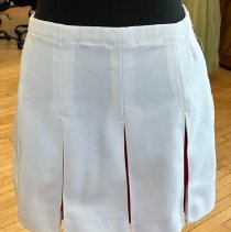 White & Red Cheer Skirt
