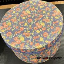 Blue Floral Hatbox