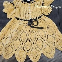 Yellow Crochet Dress