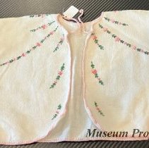 Tan Flannel & Embroidered Infant Jacket