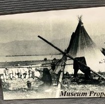 Native American Woman Washing Clothes