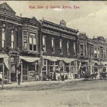 West Side of Square, Lyons, Kansas, 1909