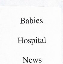Babies--Hospital--News, Vol. 1