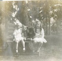 A2023_000_010_040_helen And Pauline Mcdonald Sitting On Bench (1914)