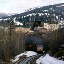 A2021_018_066_rossland An Early Morning Cpr Train Arrival. Apr.'65