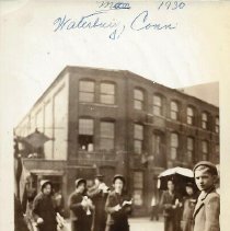 Cadet Ruth harris singing solo at Waterbury CT Open Air 1930