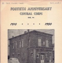 Central Corps Erie PA 40th Anniversary 1950